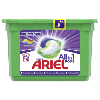 Ariel All in 1 Color+ Kapsułki do Prania 15 szt. DE