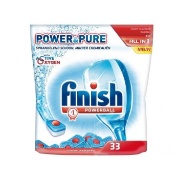 Finish Power&Pure All-in-1 Tabletki do Zmywarki 33 szt.