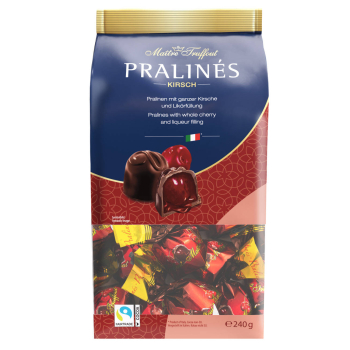 MaitreTruffout Pralines with Cherry Liqueur 4% vol. Praliny z Likierem 240 g
