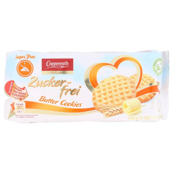 Coppenrath Zuckerfrei Butter Cookies Ciastka bez Cukru 200 g