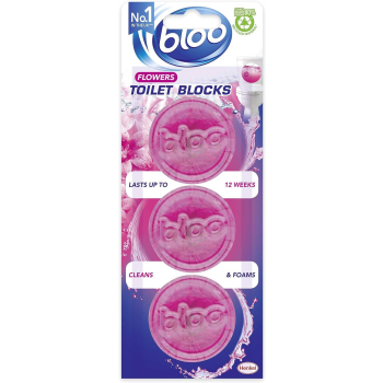Bloo Pink Water Kostki Toaletowe Różowa Woda 3 x 38g