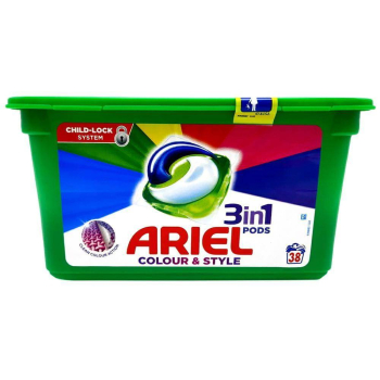 ARIEL Pods 3in1" Colour & Style 38 szt.