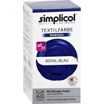Simplicol Intensiv Barwnik do Tkanin Royal-Blau Błękit Królewski