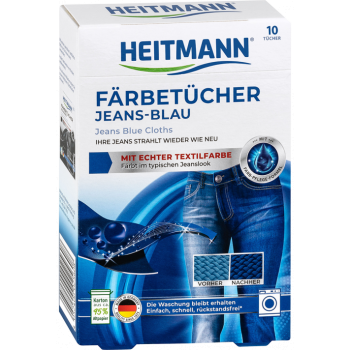 Heitmann Jeans-Blau Chusteczki do Jeansu 10 szt.