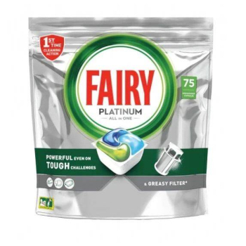 Fairy Platinum All in One Kapsułki do Zmywarki 75 szt.