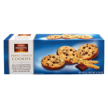 Feiny Biscuits Triple Choco Ciastka 135 g