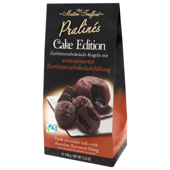 MaitreTruffout Pralinen Cake Edition Pralinki z Gorzkiej Czekolady 148 g