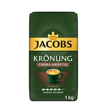 Jacobs Krönung Crema Kräftig Kawa Ziarnista 1 kg