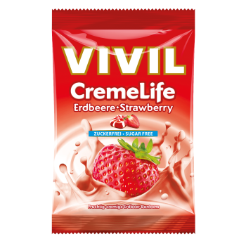 Vivil CremeLife Erdbeere Cukierki bez Cukru 110 g