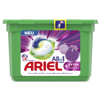 Ariel All in 1 Color+ Extra Faserpflege Kapsułki do Prania 14 szt. DE