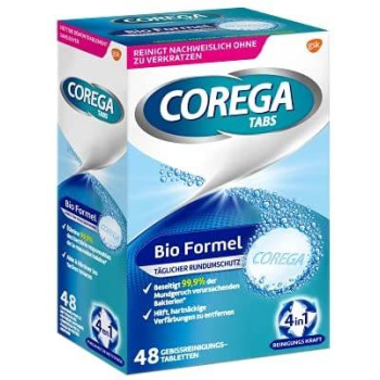 Corega Tabs Bio Formel Tabletki do Czyszczenia Protez Zębowych 48 szt.