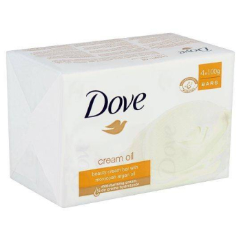 Dove Cream&Argan Oil Mydło 4 x 100 g