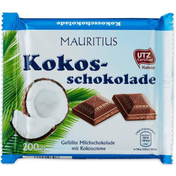 Mauritius czekolada kokosowa 200 g