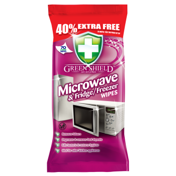 Green Shield Microwave MIkrofala i Lodówka Chusteczki Nawilżone 70 szt.