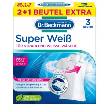 Dr.Beckmann Super Weiss Wybielacz 3 x 40 g DE