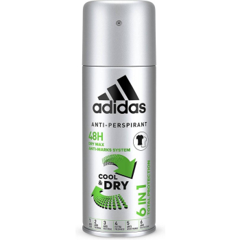 Adidas Cool & Dry 6 in 1 Dezodorant 150 ml