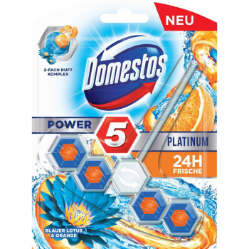 Domestos Power Platinum Blauer Lotus&Orange Zawieszka WC 55 g