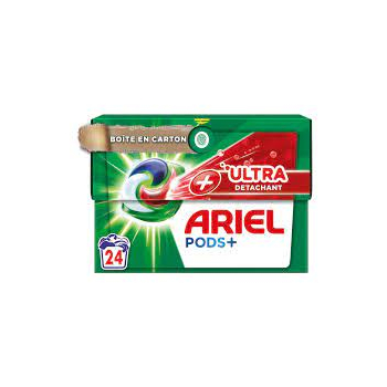 Ariel Ultra + Kapsułki do Prania 24 szt.