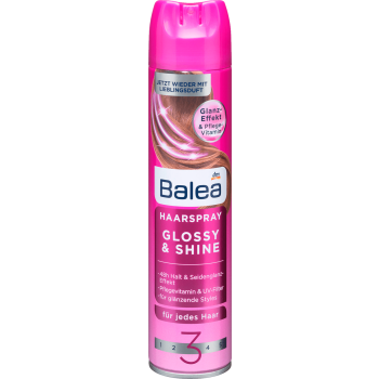Balea Lakier do włosów Glossy & Shine 3, 300 ml