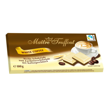 MaitreTruffout Biała Czekolada Kawowa 100 g