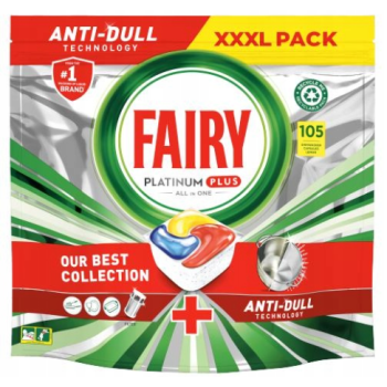 Fairy Platinum Plus Anti-Dual Lemon 105 szt.