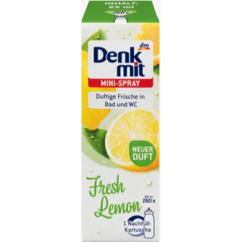 Denkmit Odświeżacz Powietrza Spray Uzupełniacz Fresh Lemon 25 ml