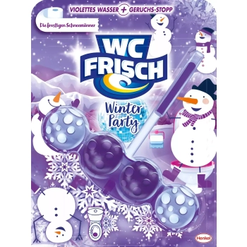 WC Frisch Winter Party Frostigen Schneemänner Zawieszka WC 50 g DE