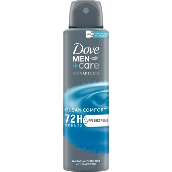 Dove Men+Care Advanced Clean Comfort Anti-Transpirant Spray 150 ml