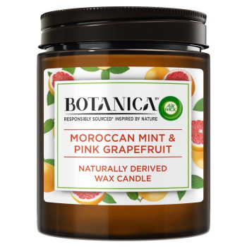 Air Wick Botanica Świeca zapachowa Morrocan Mint&Pink Grapefriut 205 g