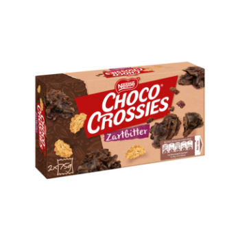 Choco Crossies Zartbitter 2x75g