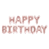 Balon foliowy dekoracja urodzinowa Happy Birthday różowe złoto 340cm x 35cm