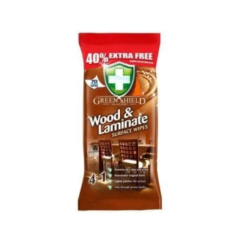 Green Shield Wood ChusteczkI Nawilżone do Drewna i Laminatów 70 szt.