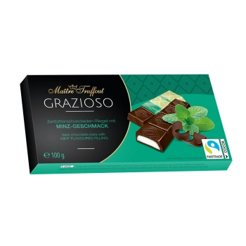 MaitreTruffout Grazioso Czekoladki z Nadzieniem Miętowym 100 g