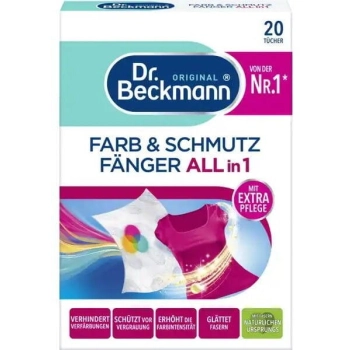 Dr.Beckmann Chusteczki Wyłapujące Kolor i Brud 3w1 20 szt.