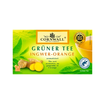 Cornwall Herbata Zielona Imbir Pomarańcza 25 szt.