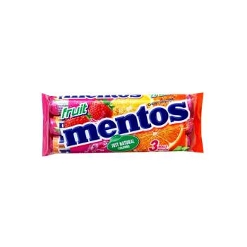 Mentos Frucht Kaubonbon 3x38 g