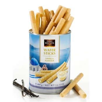 Feiny Biscuits Rurki Waflowe z Nadzieniem Waniliowym 400 g
