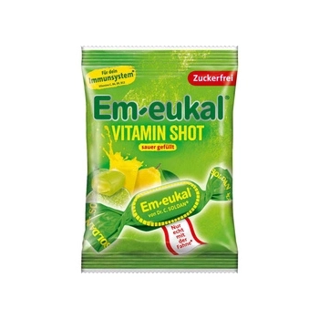 Em-eukal Vitamin Shot Cukierki bez Cukru z Kwaśnym Nadzieniem 75 g