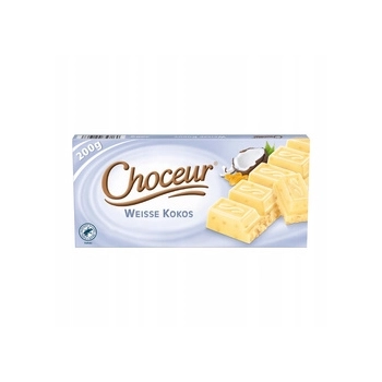 Choceur Weisse Kokos - Czekolada Biała z Kokosem 200g