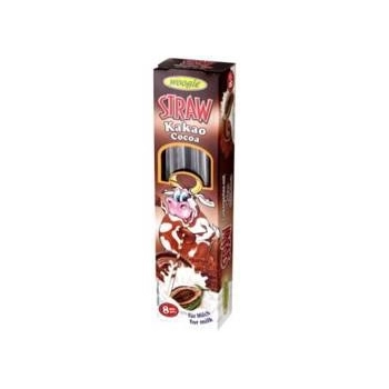 Woogie Trinkhalme Rurki do Mleka Czekoladowe 8 x 4 g