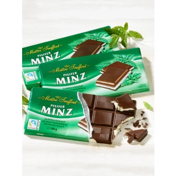 Maitre Truffout Czekolada Nadziewana Miętowa 100 g