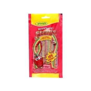 Woogie Sour Strawberry Żelki Truskawkowe Kwaśne 85 g