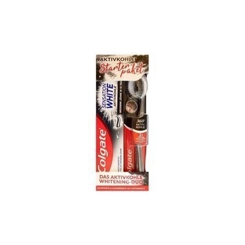 Colgate Sensation White Pasta do zębów z Węglem Aktywnym 75 ml+Szczoteczka