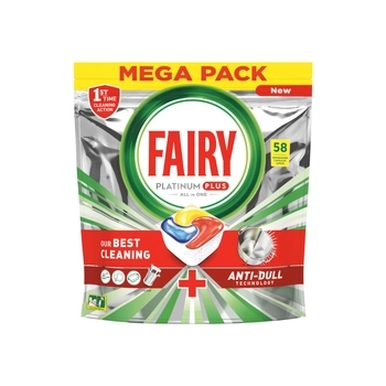 Fairy Platinum Plus Anti-Dual Lemon 58 szt.