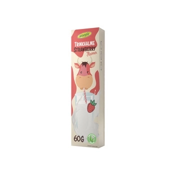Woogie Trinkhalme Rurki do Mleka Truskawkowe 10 x 6 g
