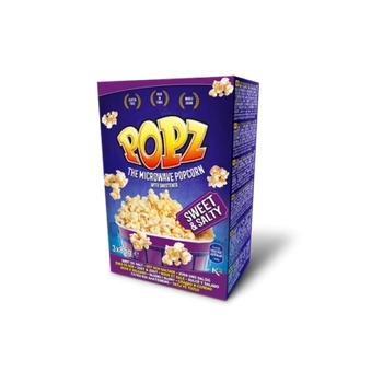 Popz Popcorn Słodko- Słony 3 x 85 g