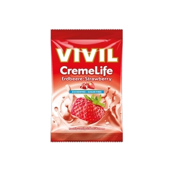 Vivil CremeLife Erdbeere Cukierki bez Cukru 110 g