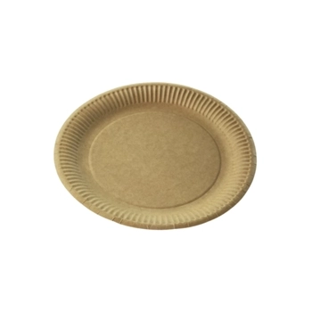 Talerz Papierowy Brązowy Nature EKO 18 cm, 50 sztuk