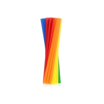Słomki Plastikowe Proste Kolorowe Grube Shake 240 mm, fi8, 500 sztuk