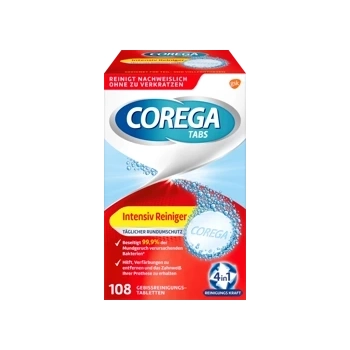 Corega Intensive Tabletki do Czyszczenia Protez 108 szt.